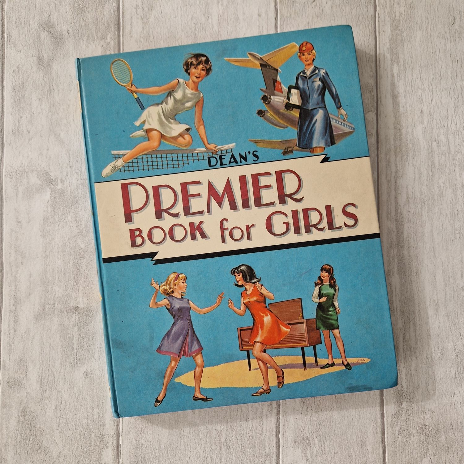 Dean's Premier Book for Girls 1969 - tennis, air hostess, dancing