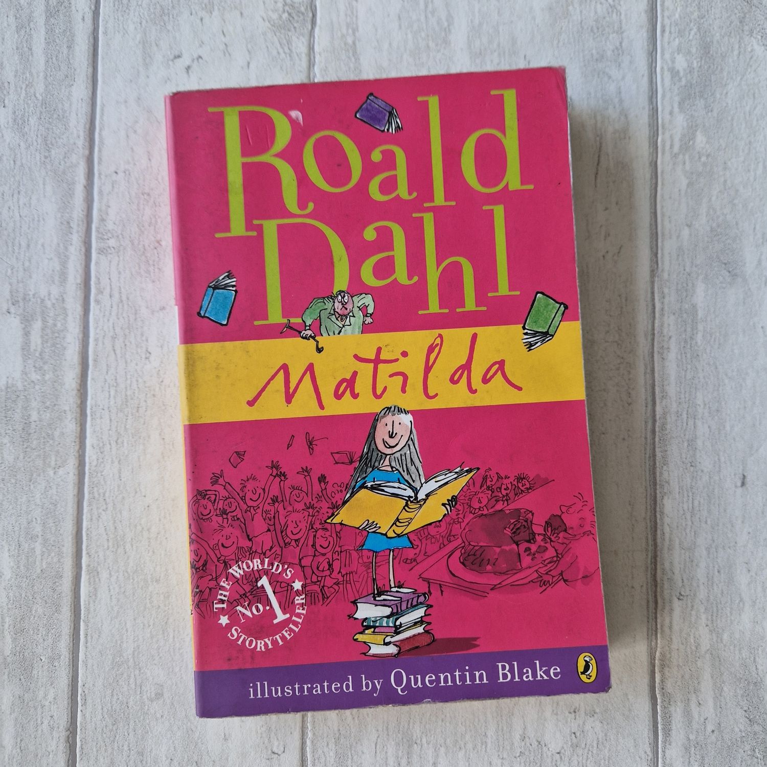 Matilda by Roald Dahl - made from a paperback book