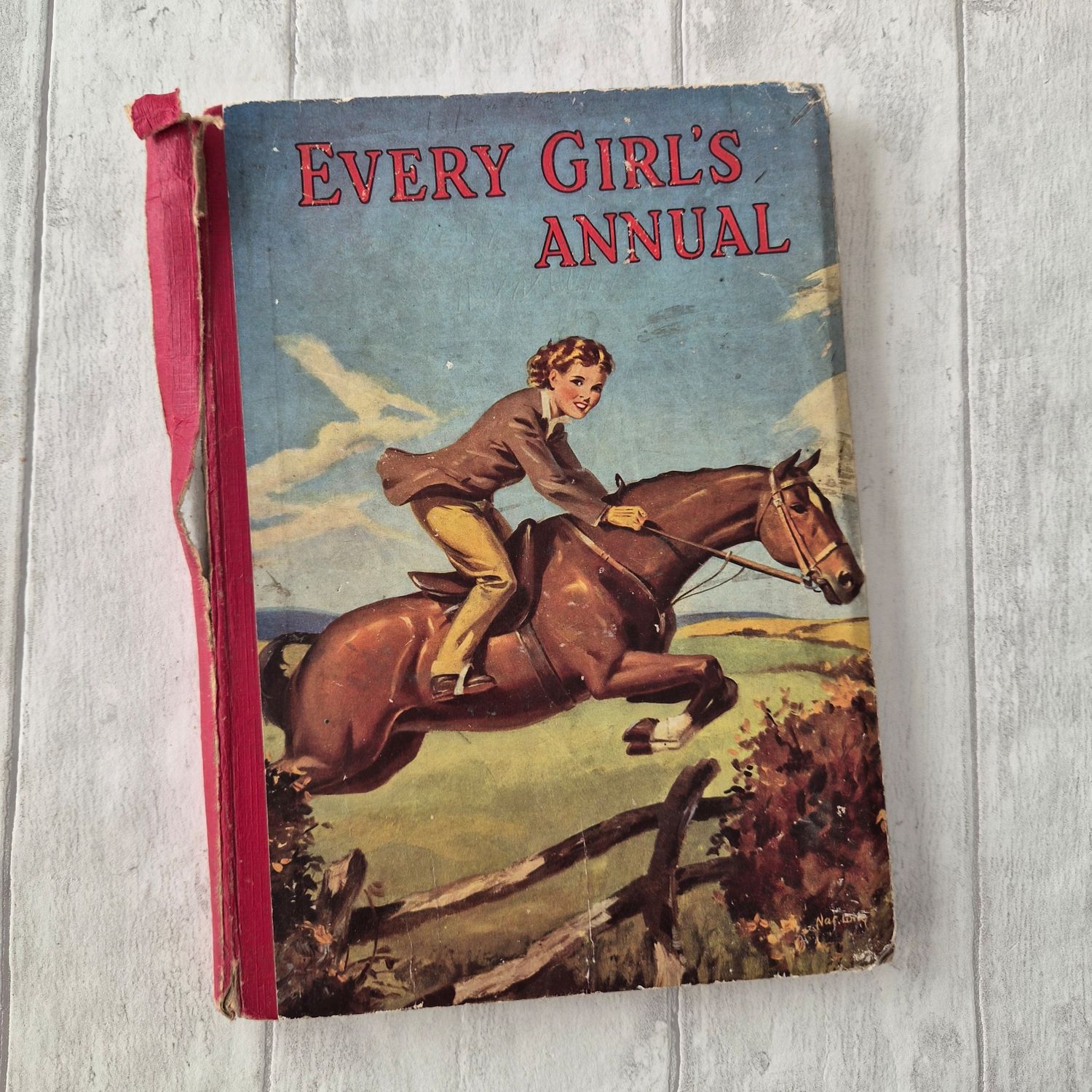 Every Girl's Annual - horse jumping, riding 1949