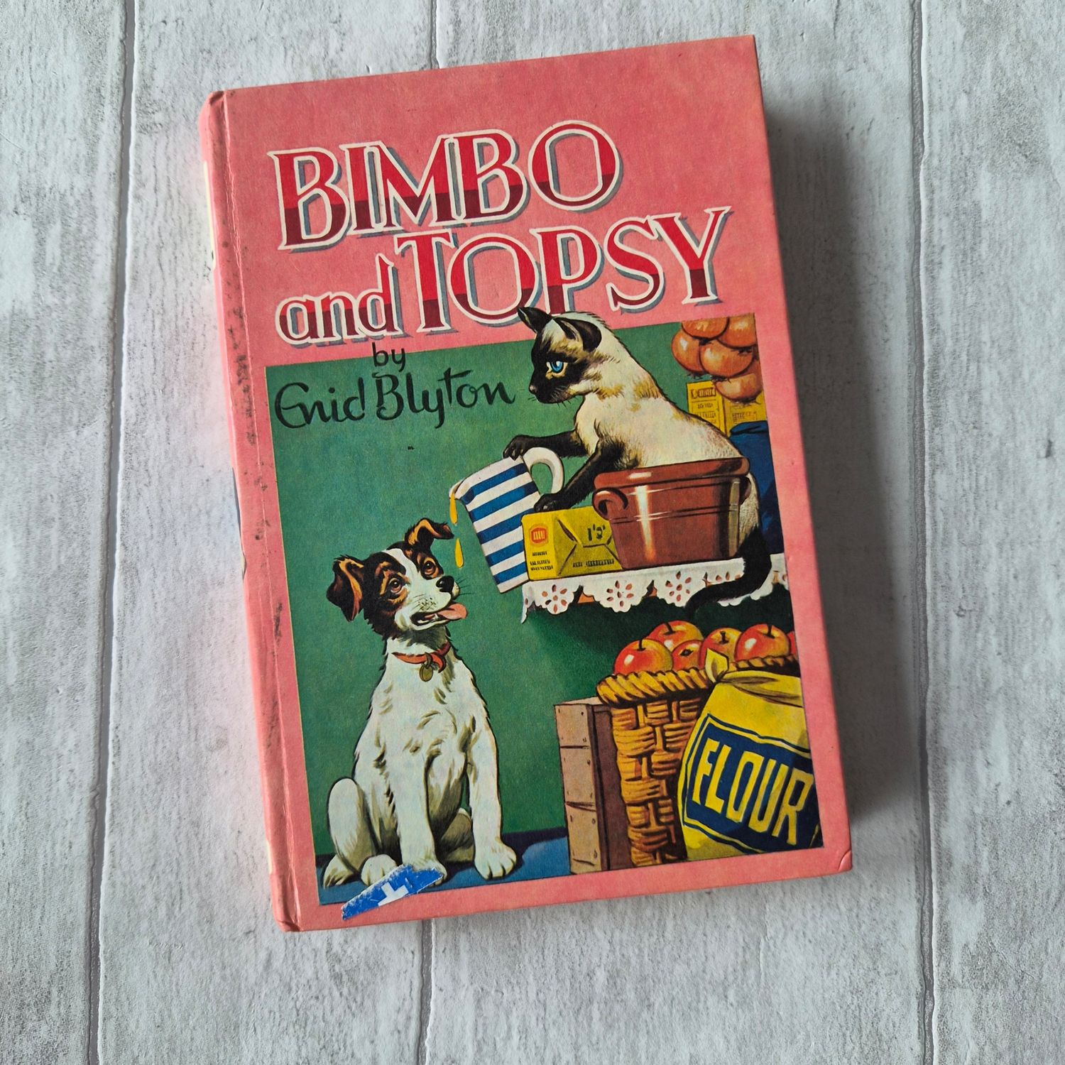 Bimbo and Topsy by Enid Blyton Cat and dog