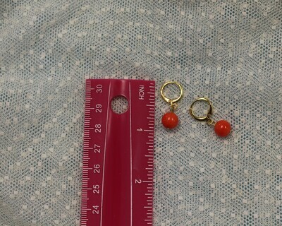 Genuine Coral Earrings