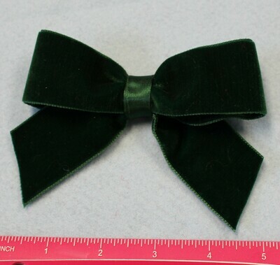 Elegant Deep Forest Green Velvet
