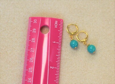 Genuine Turquoise Earrings