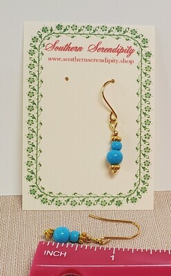 Faux Persian Turquoise Earrings