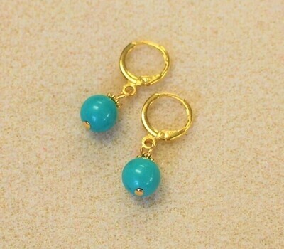 Genuine Turquoise Earrings