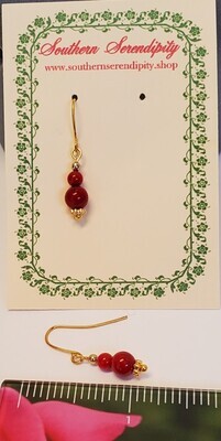 Beautiful Faux Coral Earrings