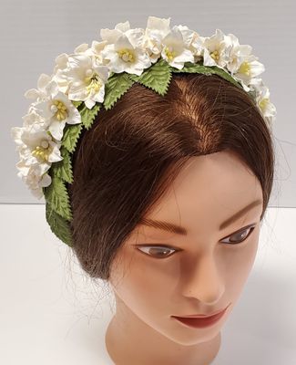 Winter White Floral Tiara