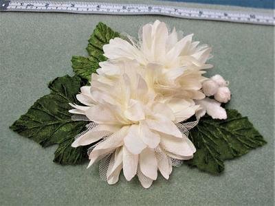 Vintage White Florals Corsage