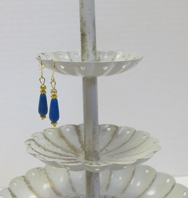 Beautiful Cornflowers Blue Earrings