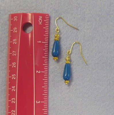Beautiful Cornflowers Blue Earrings