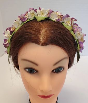 Accents of Lavender Floral Tiara