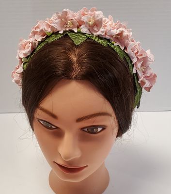Antique Rose Floral Tiara