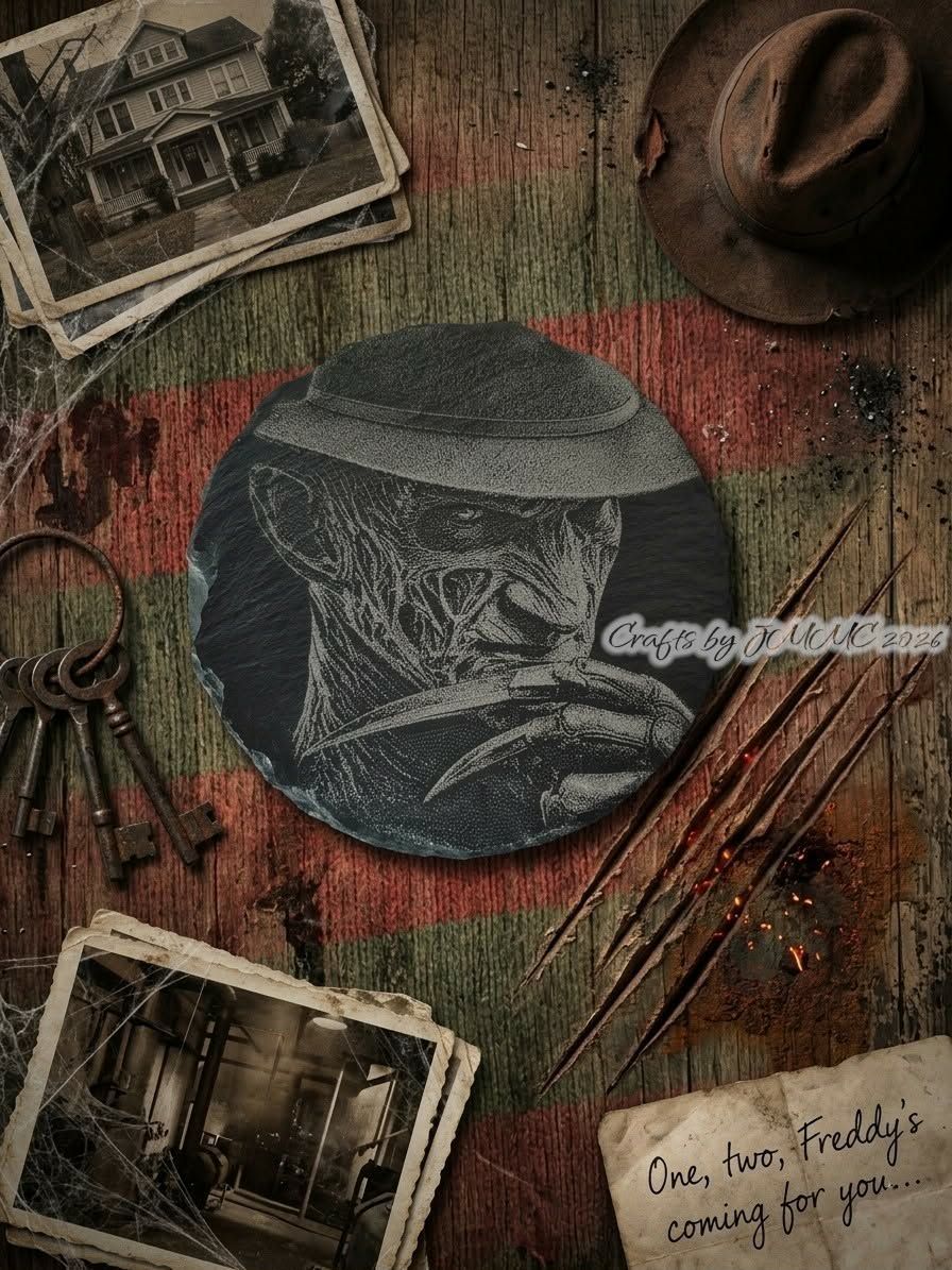 Freddy Kreuger Slate Coaster