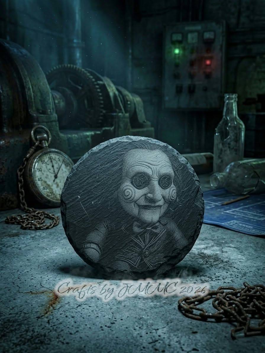 Billy the Puppet Slate Coaster