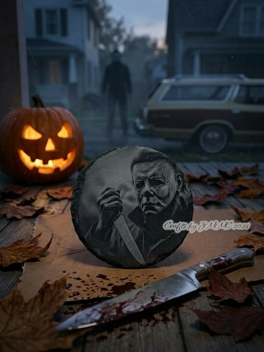 Michael Myers Slate Coaster