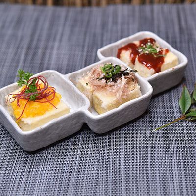 Trio Agedashi Tofu