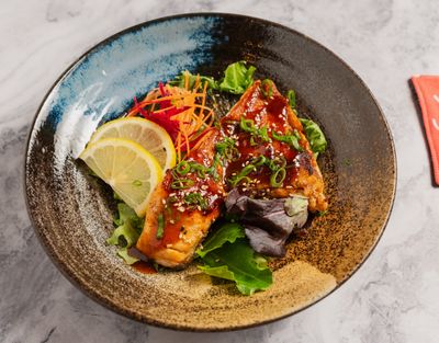 Grilled Salmon Kama