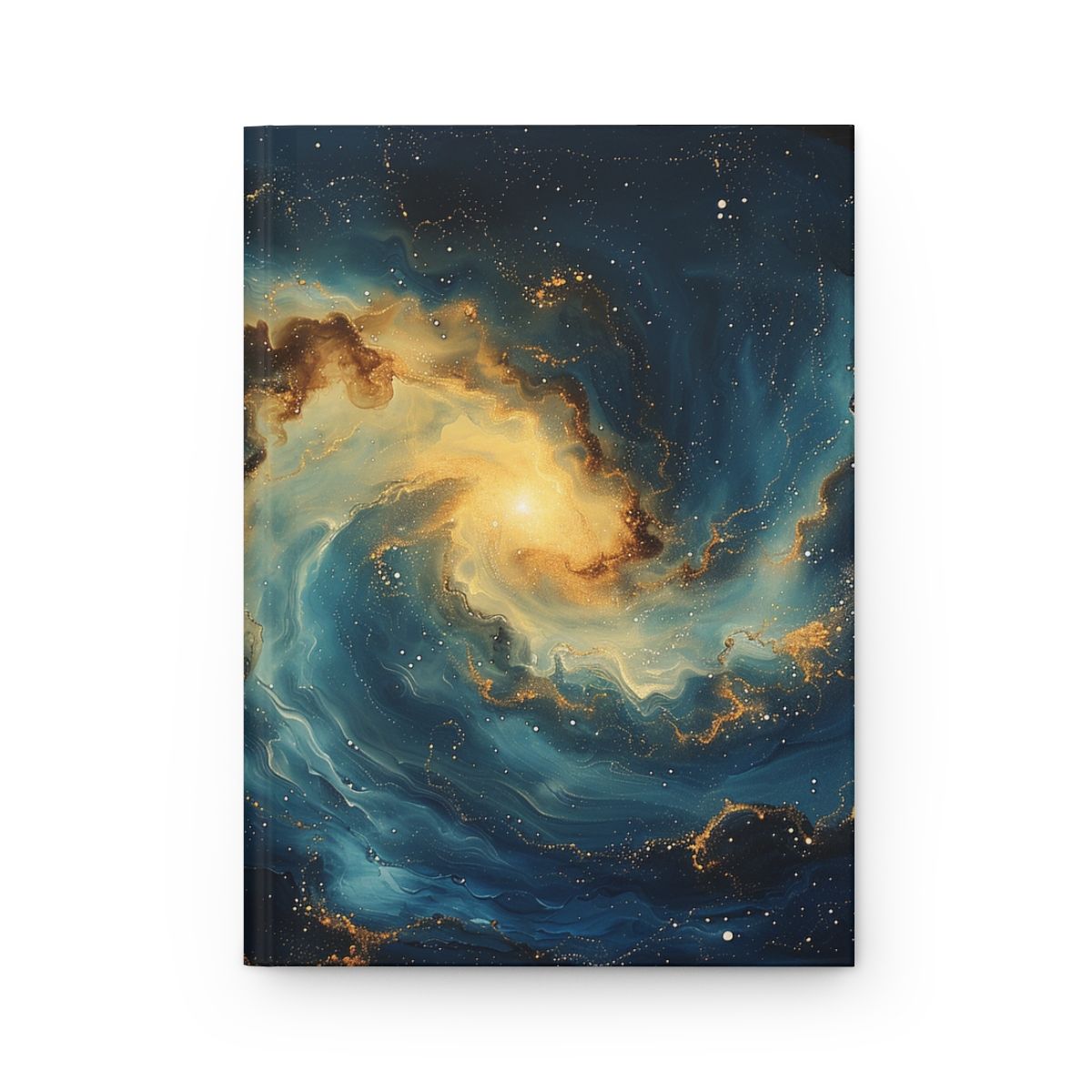 Galaxy Swirl Hardcover Journal — Cosmic Nebula Notebook for Writing &amp; Sketching