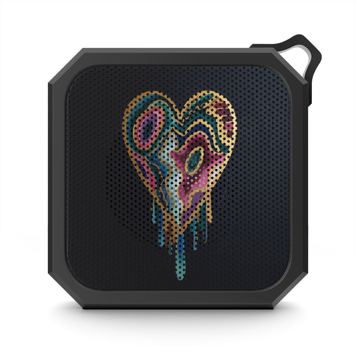 Bluetooth Speaker — Dripping Color Heart Outdoor Portable Speaker