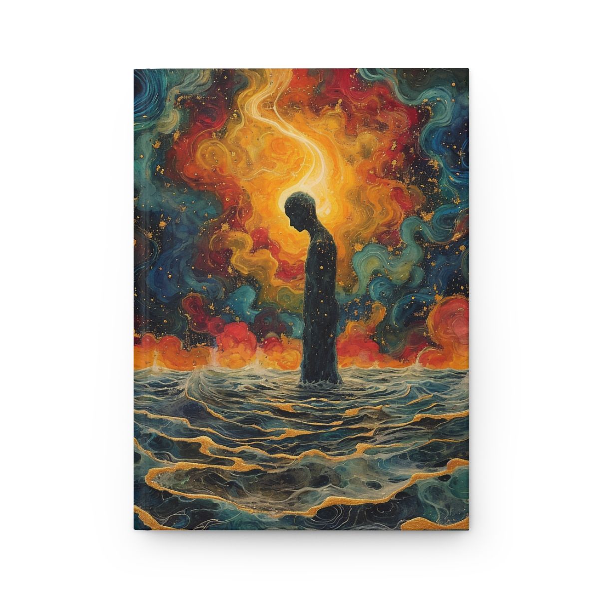 Hardcover Journal — Surreal Solitude Art Notebook for Reflection &amp; Creativity