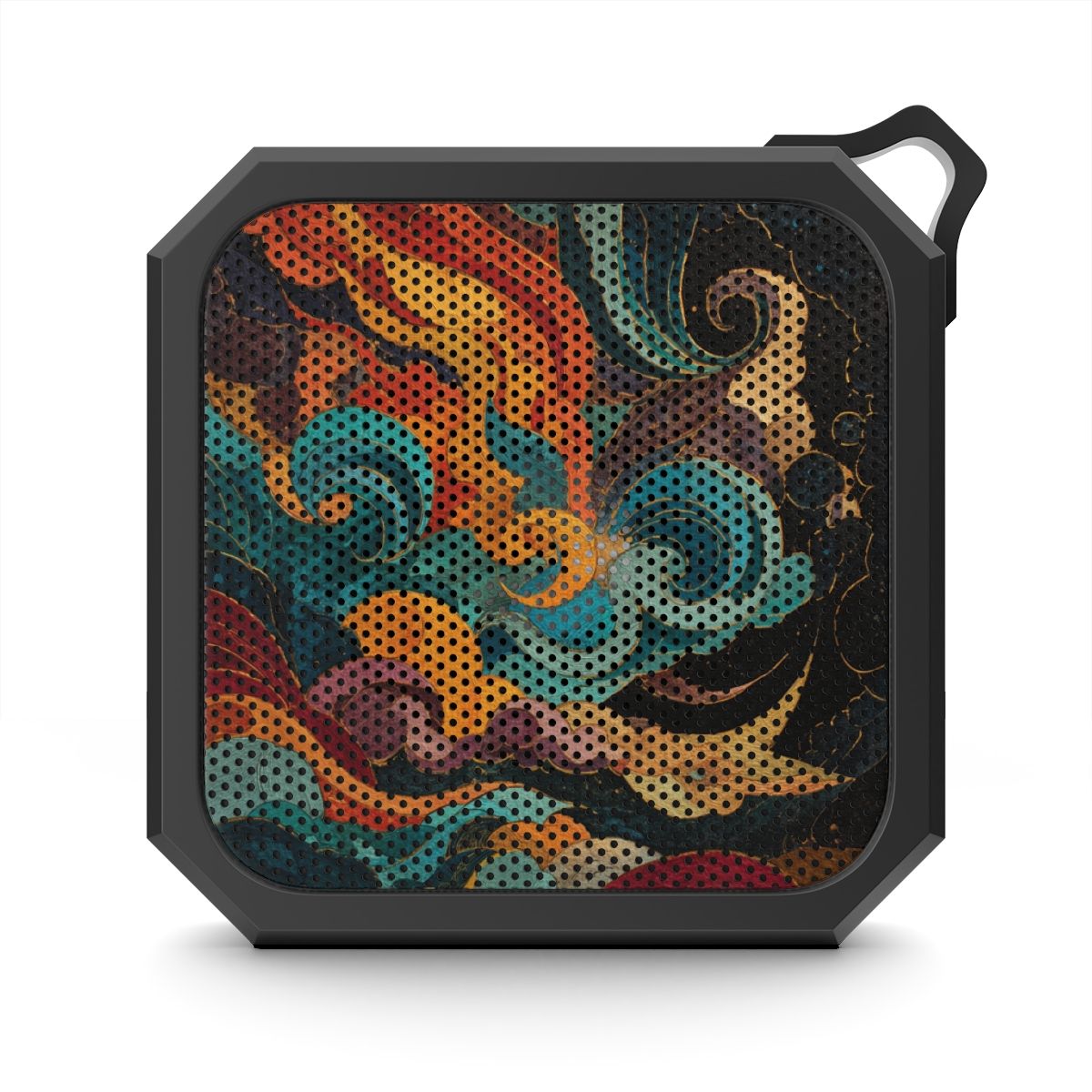 Portable Outdoor Bluetooth Speaker — Colorful Wave Grill Design