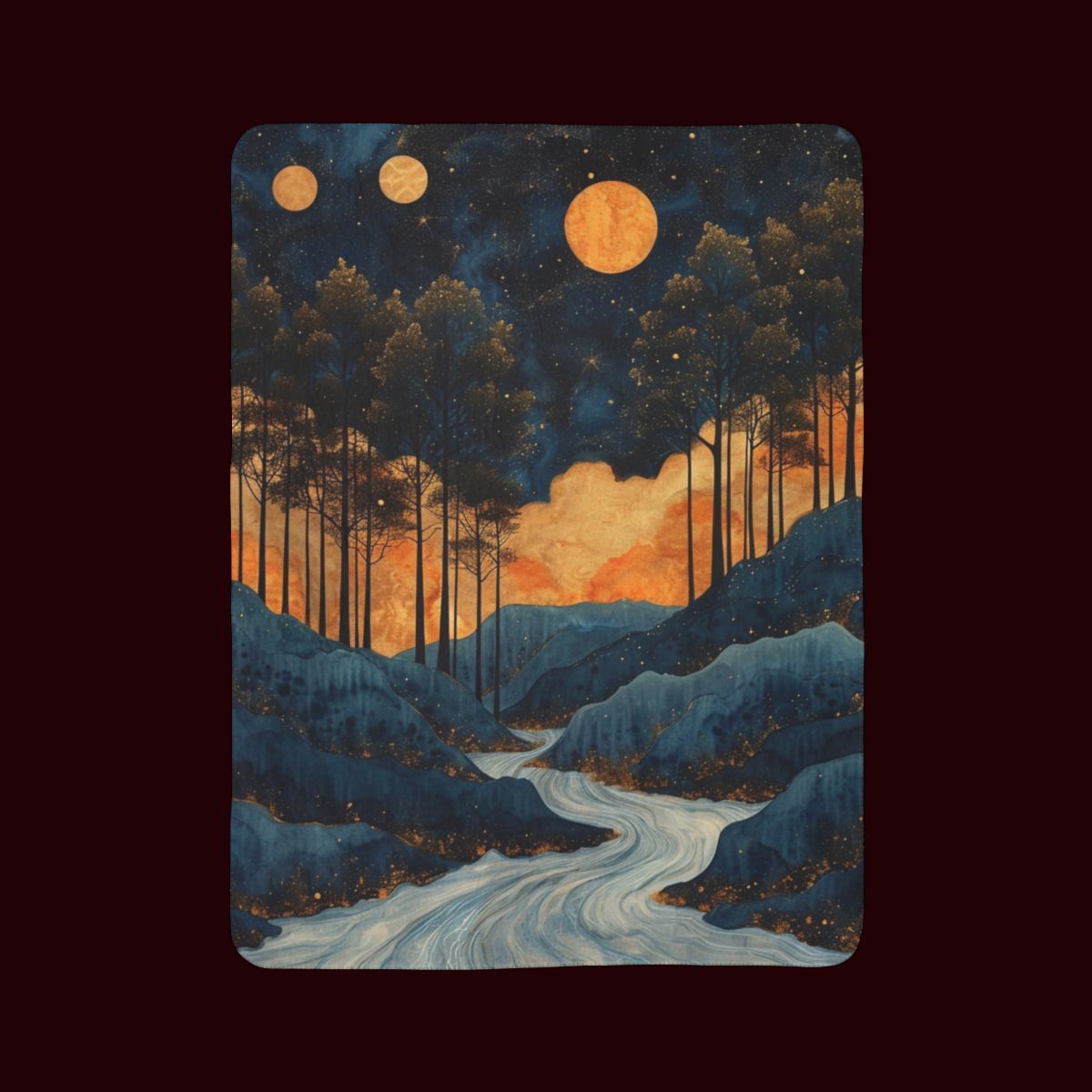 Nightfall | Fleece Sherpa Blanket