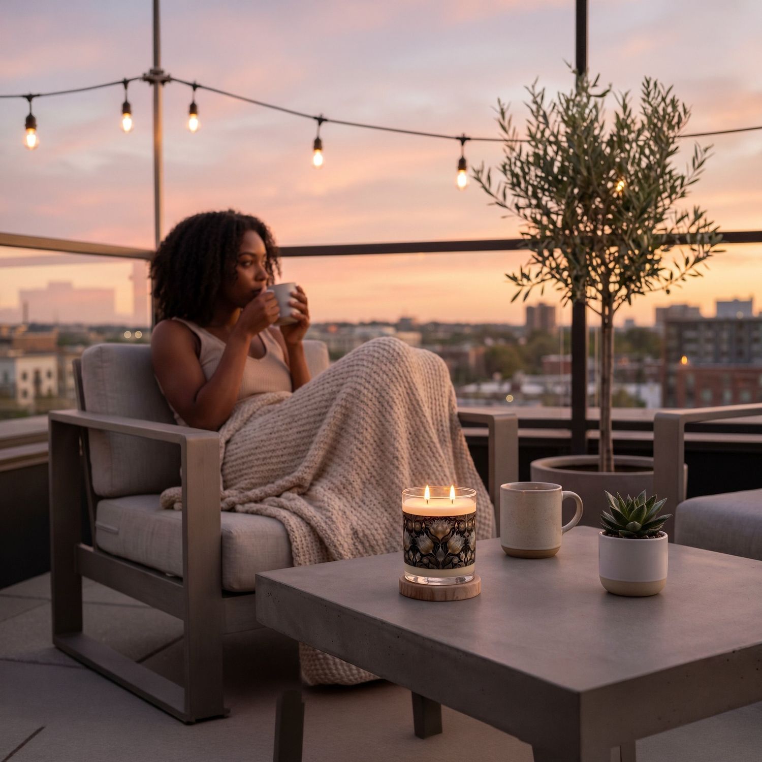 Flourish | Scented Soy Candle in a Reusable Art Jar