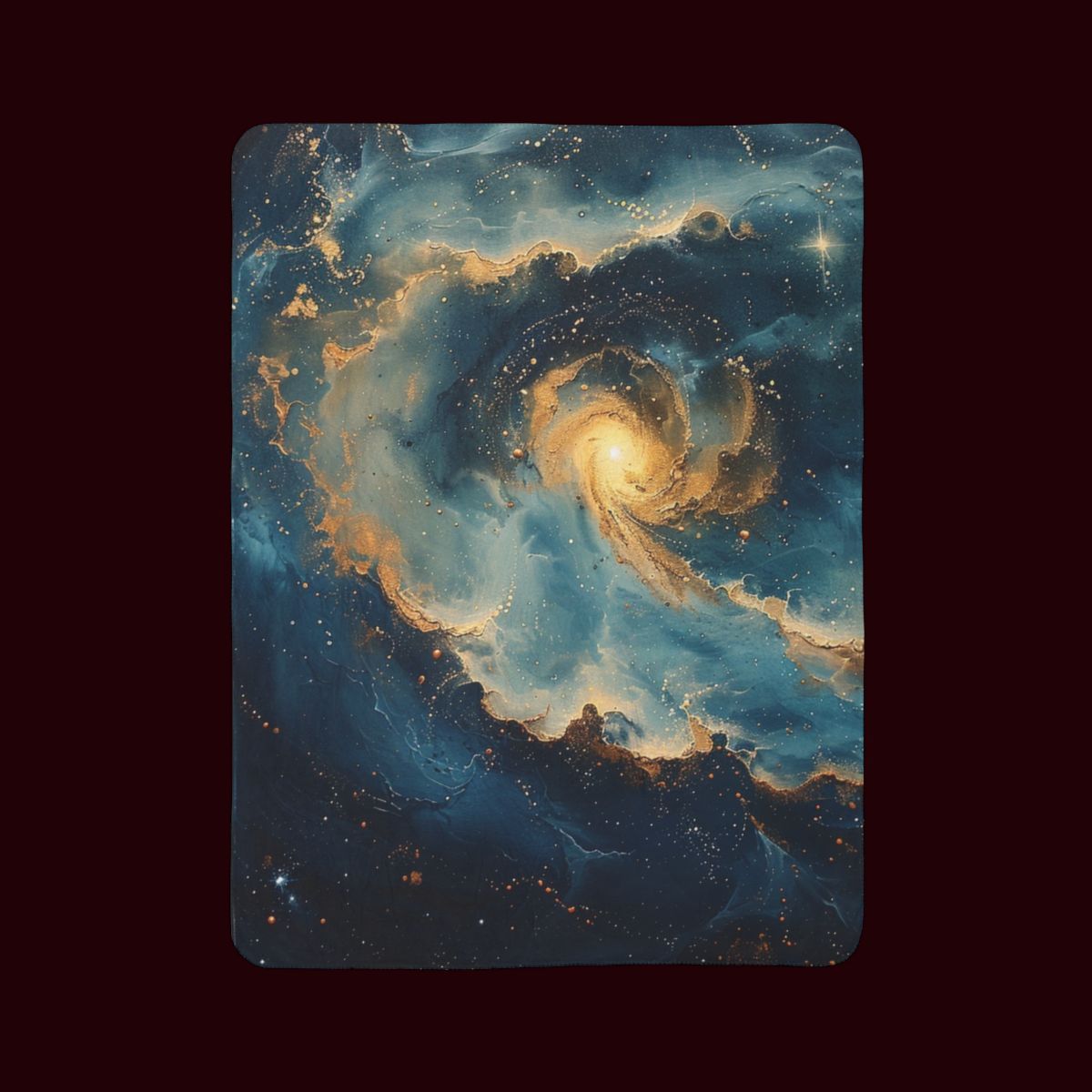 Cosmic Swirl | Fleece Sherpa Blanket