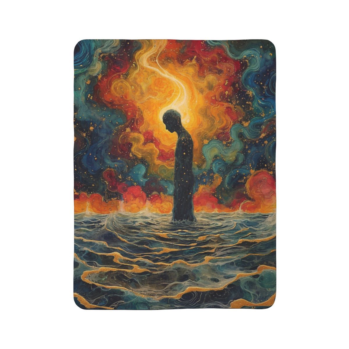 Cosmic Solitude Sherpa Blanket