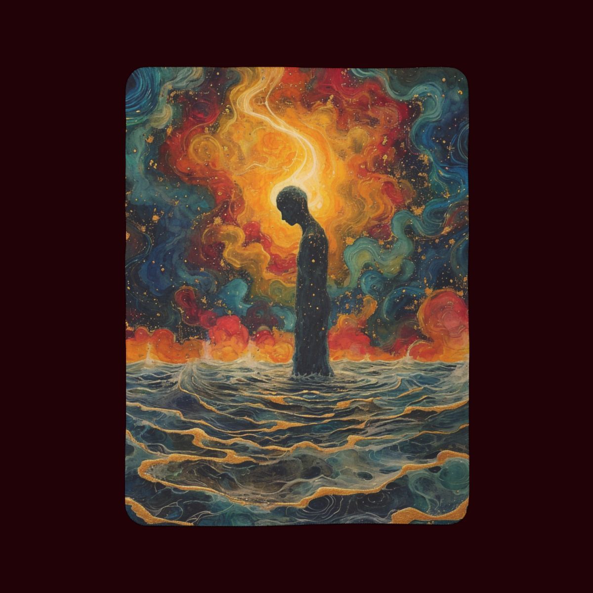 Lonesome Peace | Fleece Sherpa Blanket