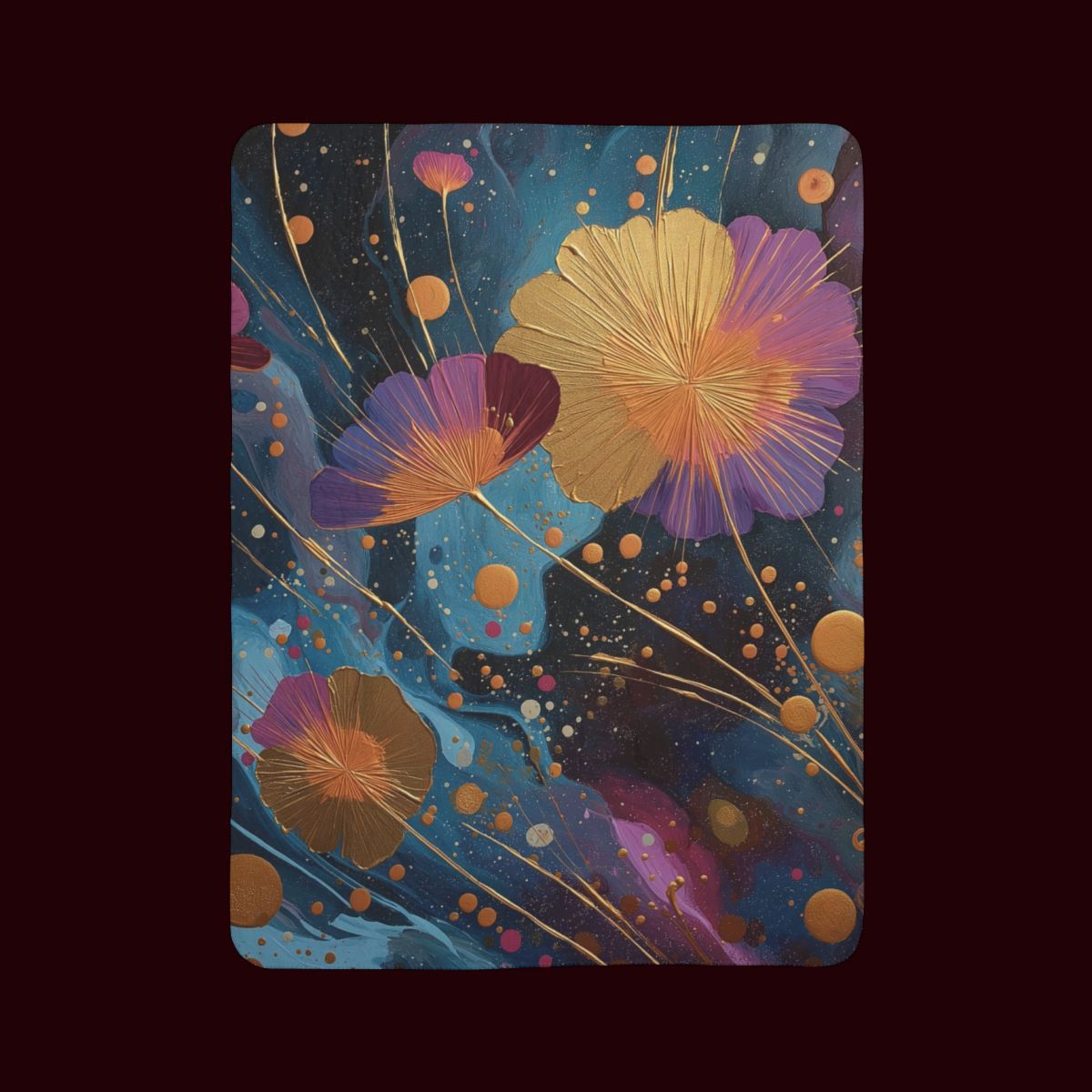 Spark of Beauty | Fleece Sherpa Blanket