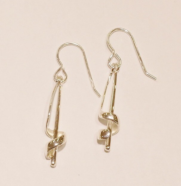 Sterling silver Ortak earrings