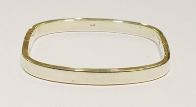 Sterling silver hinged bangle