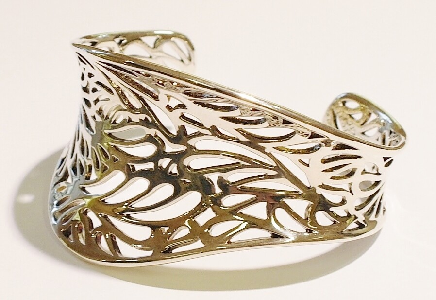 Silver Kit Heath cuff bangle