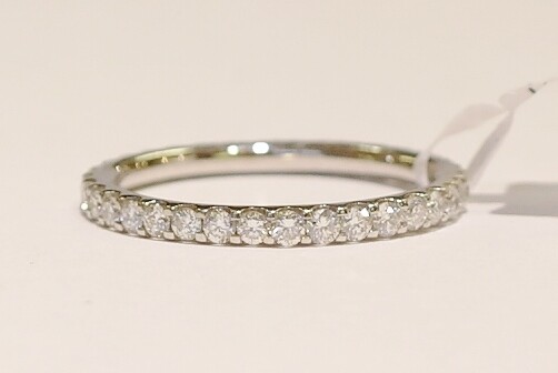 Platinum and diamond full eternity ring