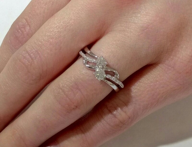 18ct white gold diamond ring