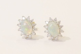 Opal earrings