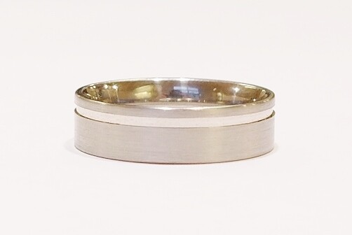 Palladium 6mm flat court band