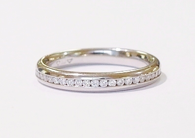 Platinum and diamond eternity ring