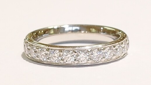 Platinum and diamond ring