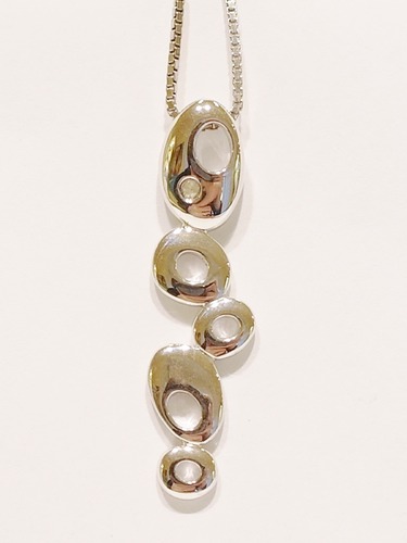 Sterling silver Hot Diamond pendant