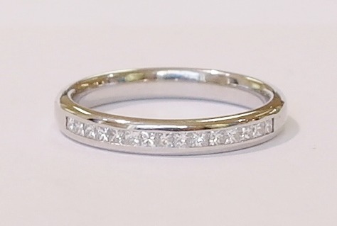 Platinum and diamond band