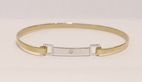 9ct diamond bangle