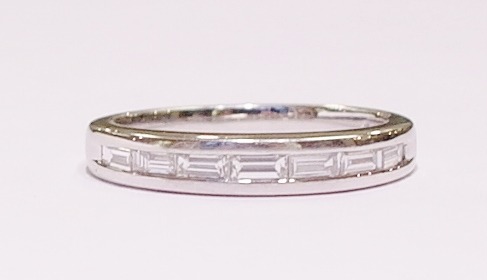 Platinum and diamond ring