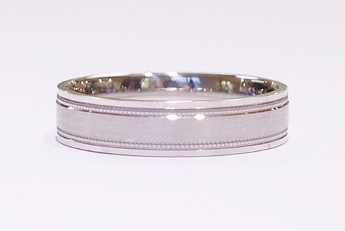 Palladium 5mm flat court band