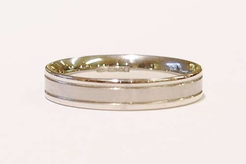 Palladium 4mm flat court band