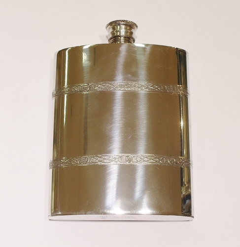 6oz pewter hip flask