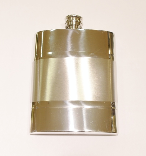 6oz pewter hip flask