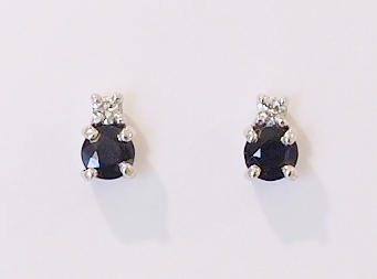 9ct sapphire earrings