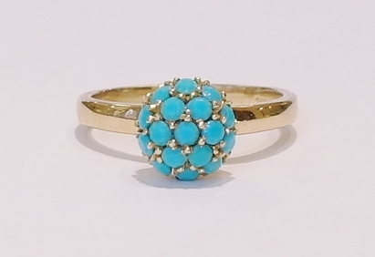 9ct turquoise ring
